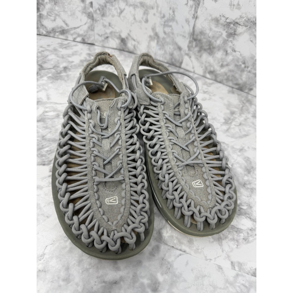 Keen Uneek 🩶Sandals Monument Grey Woven Cord Hybrid Shoes Coastal Hiking 9 - Picture 5 of 7